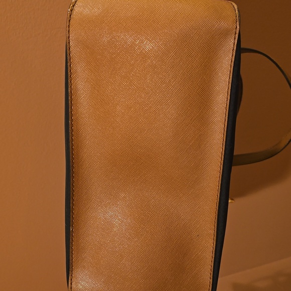 MK Black and Tan Women's Canvas Tote Bag - Picture 10 of 10